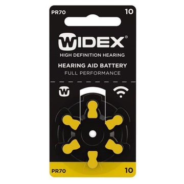 Widex Hearing Aid Battery- Size 10- Pack of 6 Batteries (1 Strips)