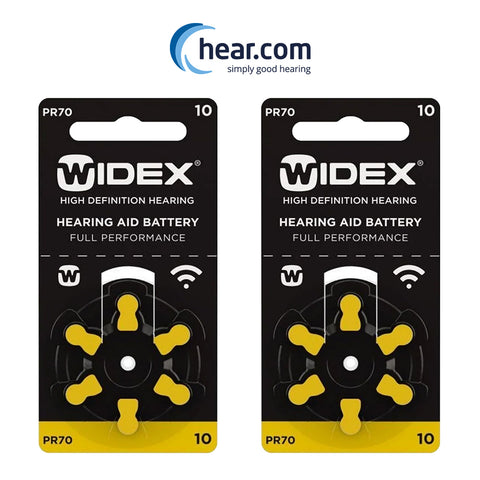 Widex Hearing Aid Battery- Size 10- Pack of 12 Batteries (2 Strips)