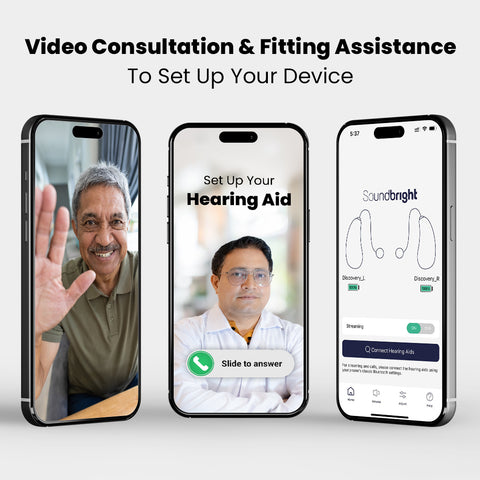 Soundbright - Discovery 16 Channel RIC - Rechargeable Bluetooth Hearing Aids With App Control